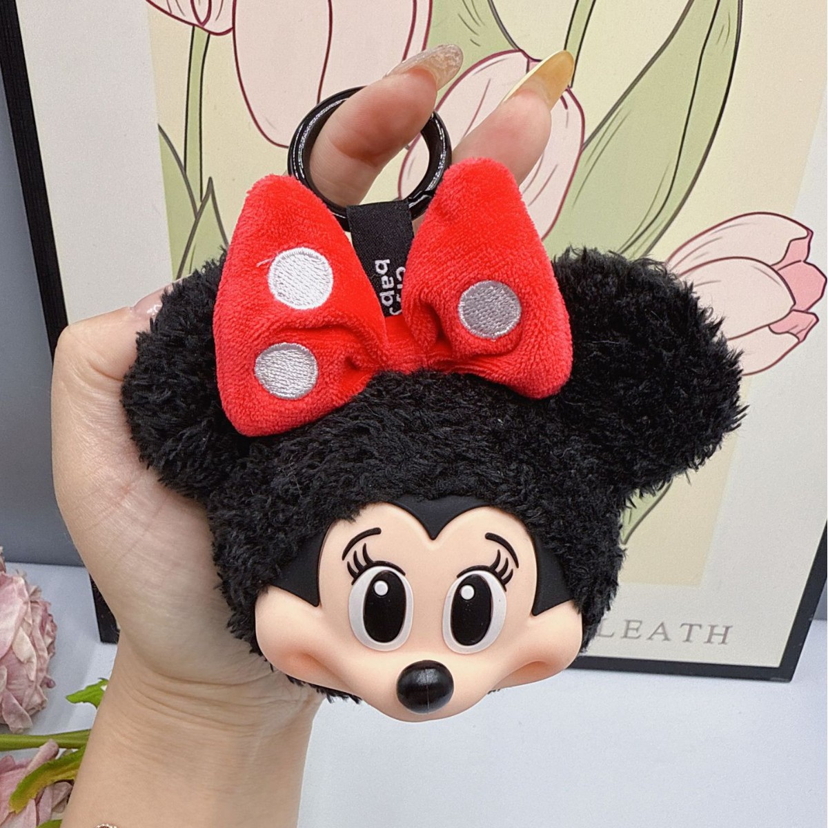Cute Anime Merchandise - Porte-clés poupée en peluche Mickey Minnie,